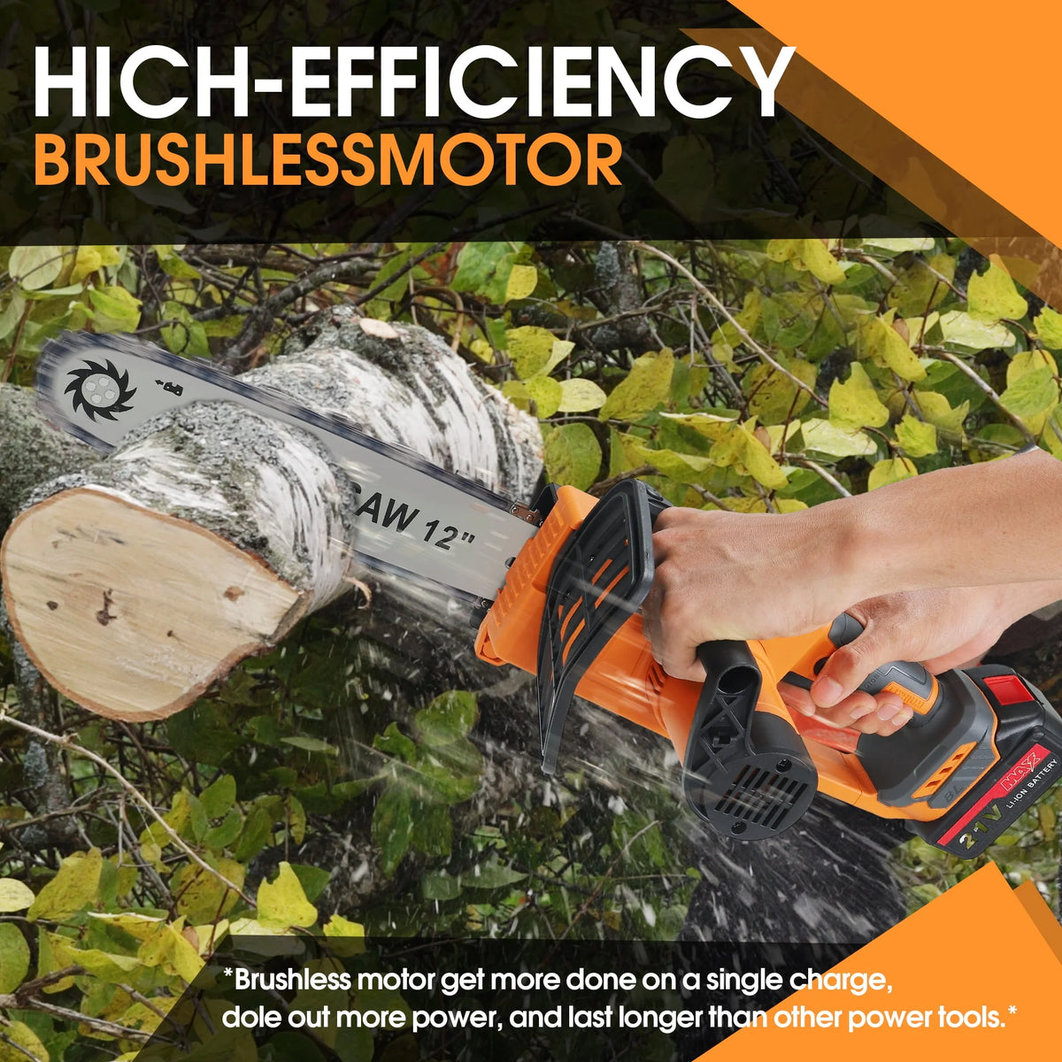 12 inch Cordless Electric Chainsaw with 2 Battery C265209