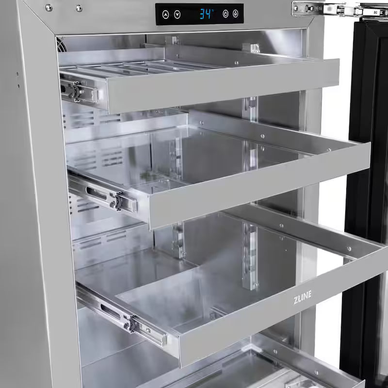 24 in. Single Zone Beverage Fridge with Stainless Door X943009