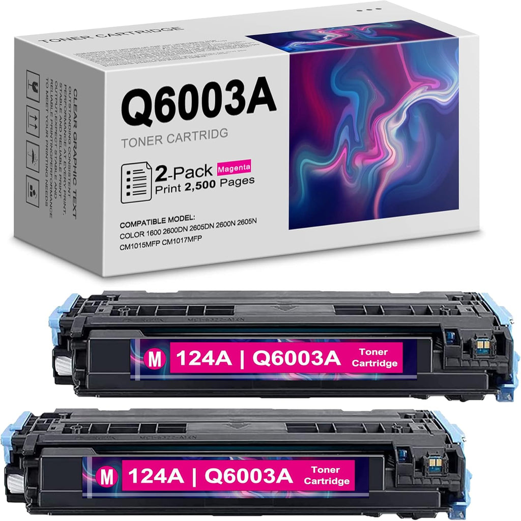 2-Pack Magenta Toner Cartridge for HP Printers V627450