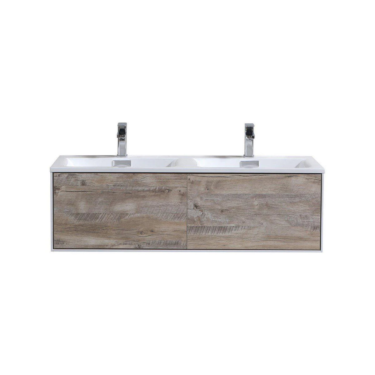 48 in. Nature Wood Wall Mount Bathroom Vanity S769