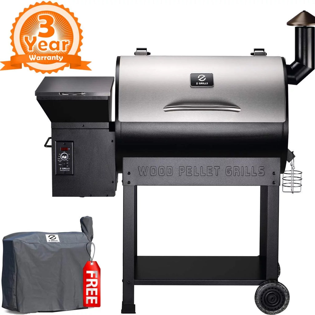 Wood Pellet Smoker 8 in 1 BBQ Grill 700 sq inch R5747