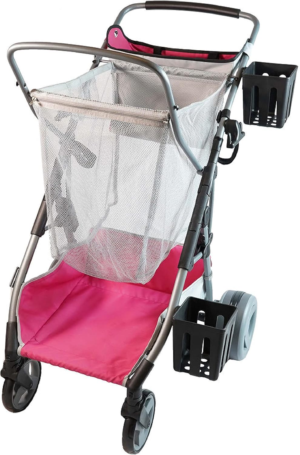 Compact Folding Cart with Oversized Wheels and Aluminum Frame V3089
