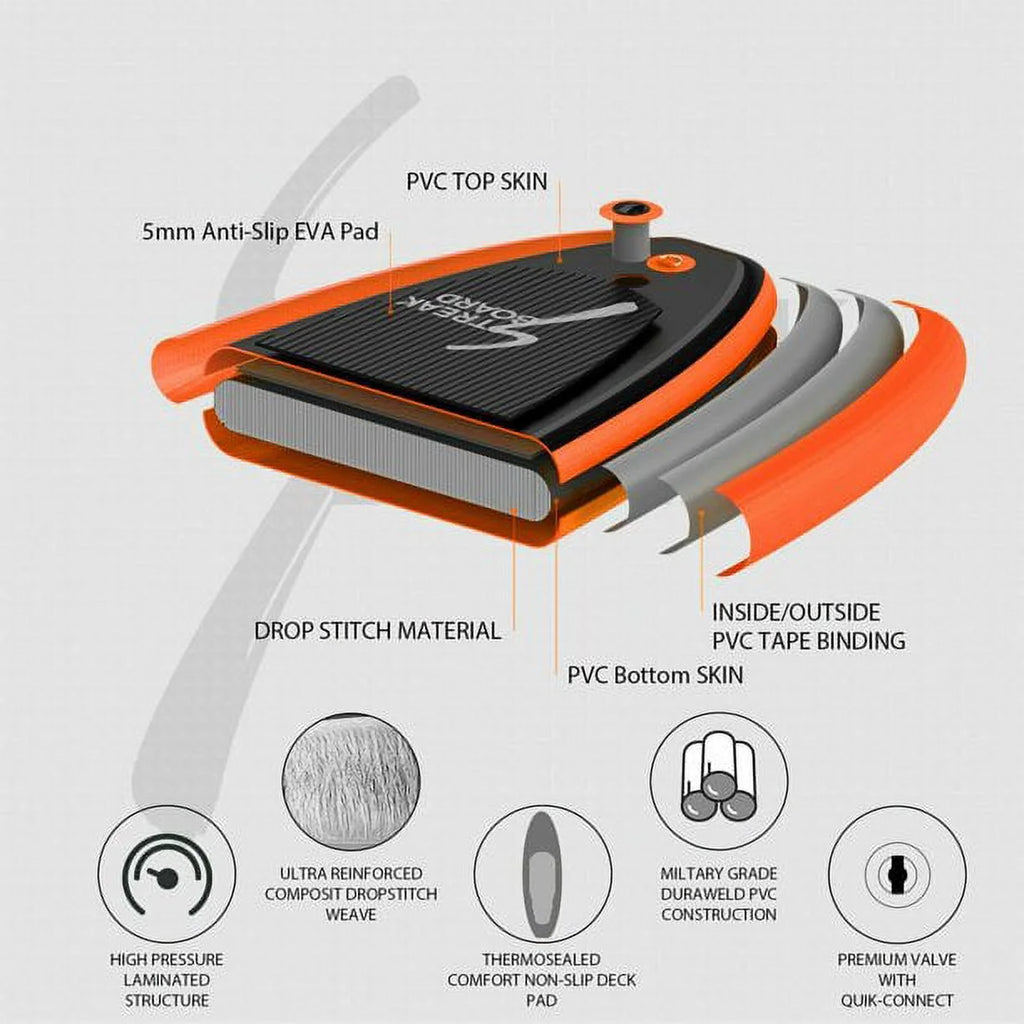 Portable 10' Inflatable Stand Up Paddle Board A6862