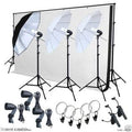 Photo Studio Lighting Kit with Backdrop Stand and Muslin I7385