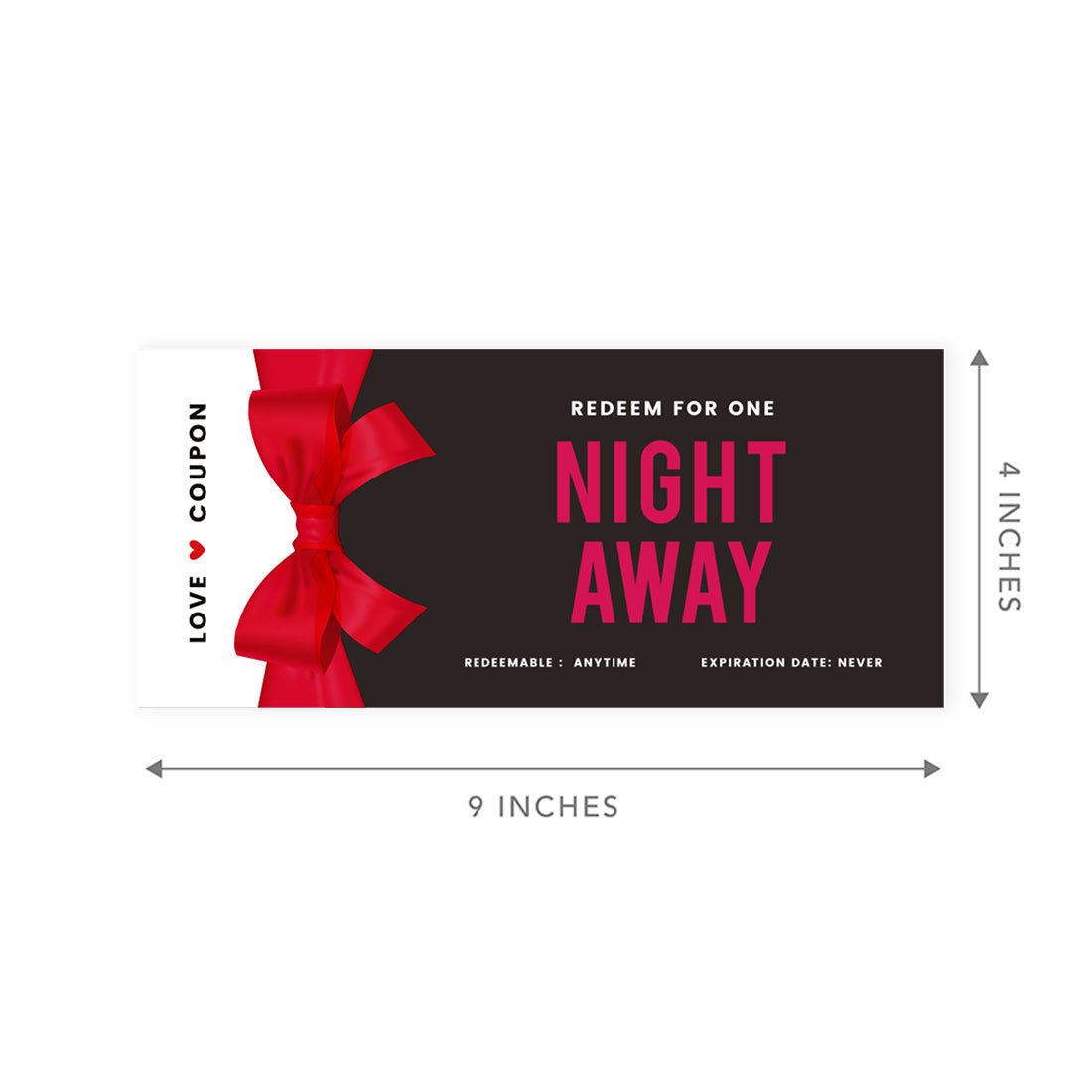 16-Pk Red Bow Coupons W1959