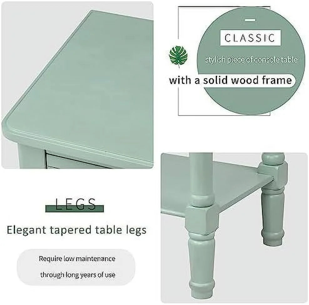 Narrow Console Table with Drawers and Bottom I999