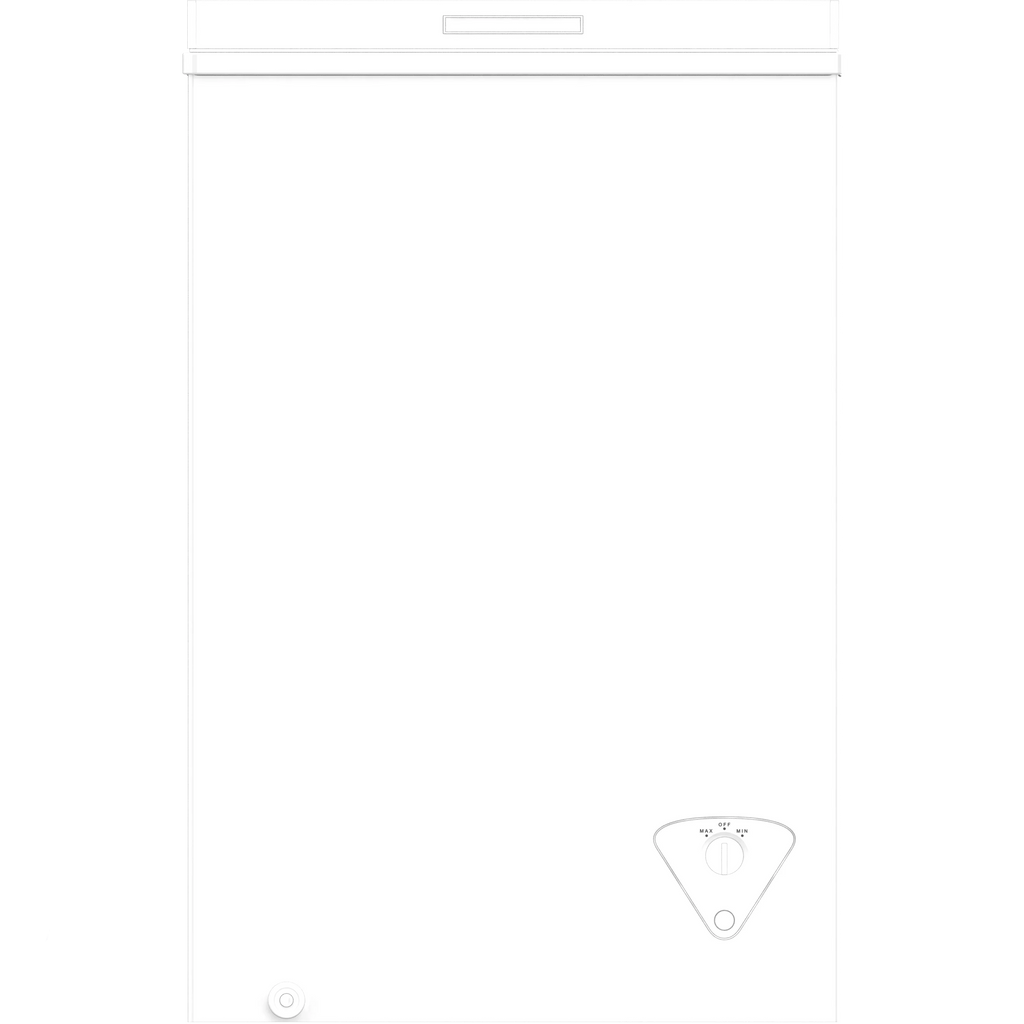 White 3.5 Cu Ft Chest Freezer with Storage Basket N532420