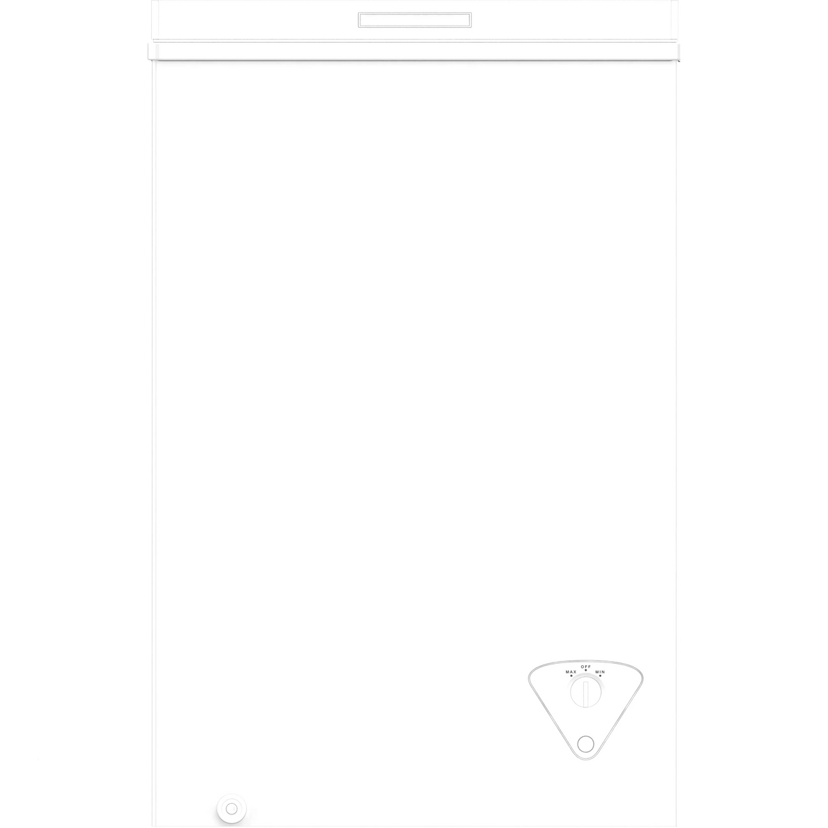 White 3.5 Cu Ft Chest Freezer with Storage Basket N532420