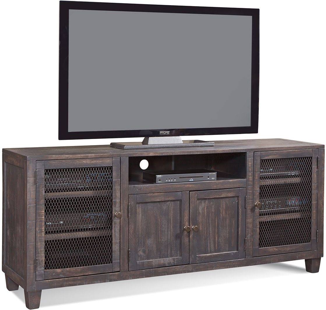 72x22 TV Console in Brown C5465