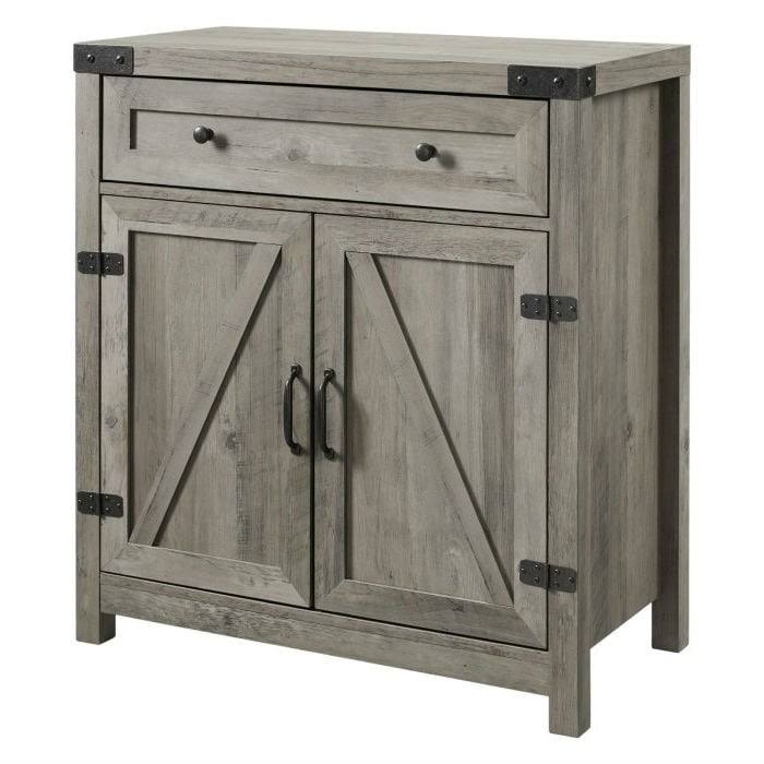 Grey Wash Accent Storage Cabinet Y20236