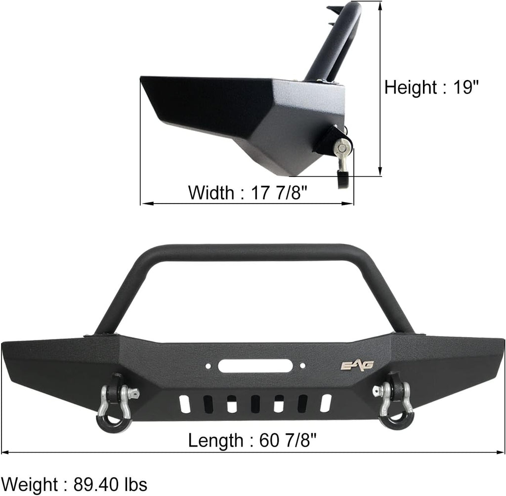 Front Bumper with Winch Plate for Cherokee XJ Z54954