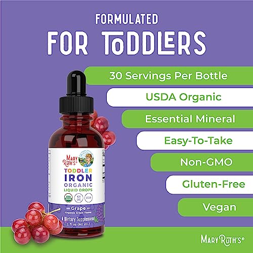 Liquid Iron Supplement for Children Ages 1-3, 2 Fl Oz F695