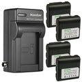 4-Pack Battery and AC Wall Charger K669