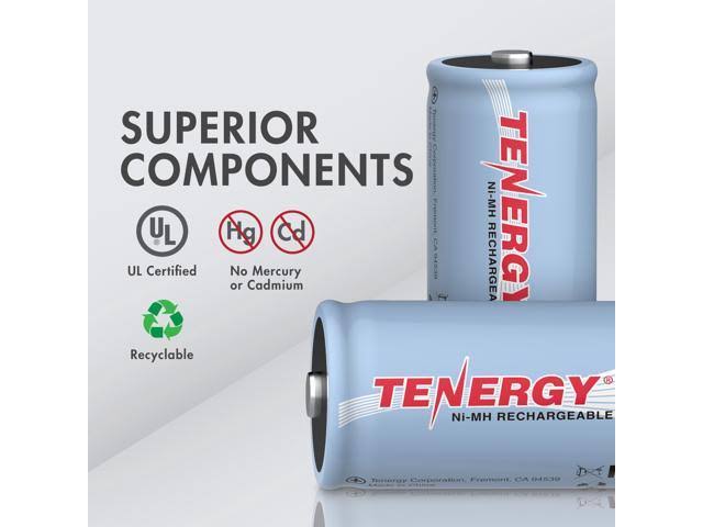 8 Pcs D Size Rechargeable Batteries A348443