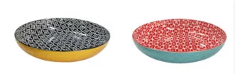 11.5" 2.9 Qt Ceramic Serving Bowls Set of 2 A47557