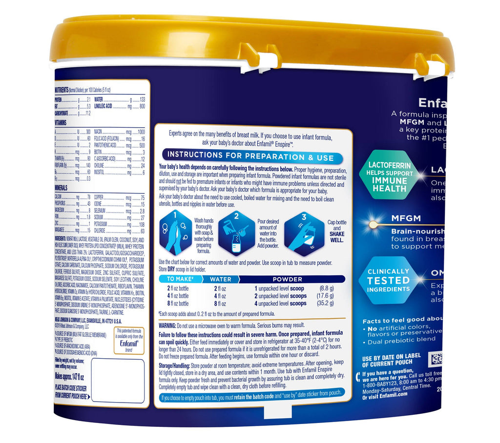 Infant Formula Powder 30 oz Refill Box Case of 4 T64165
