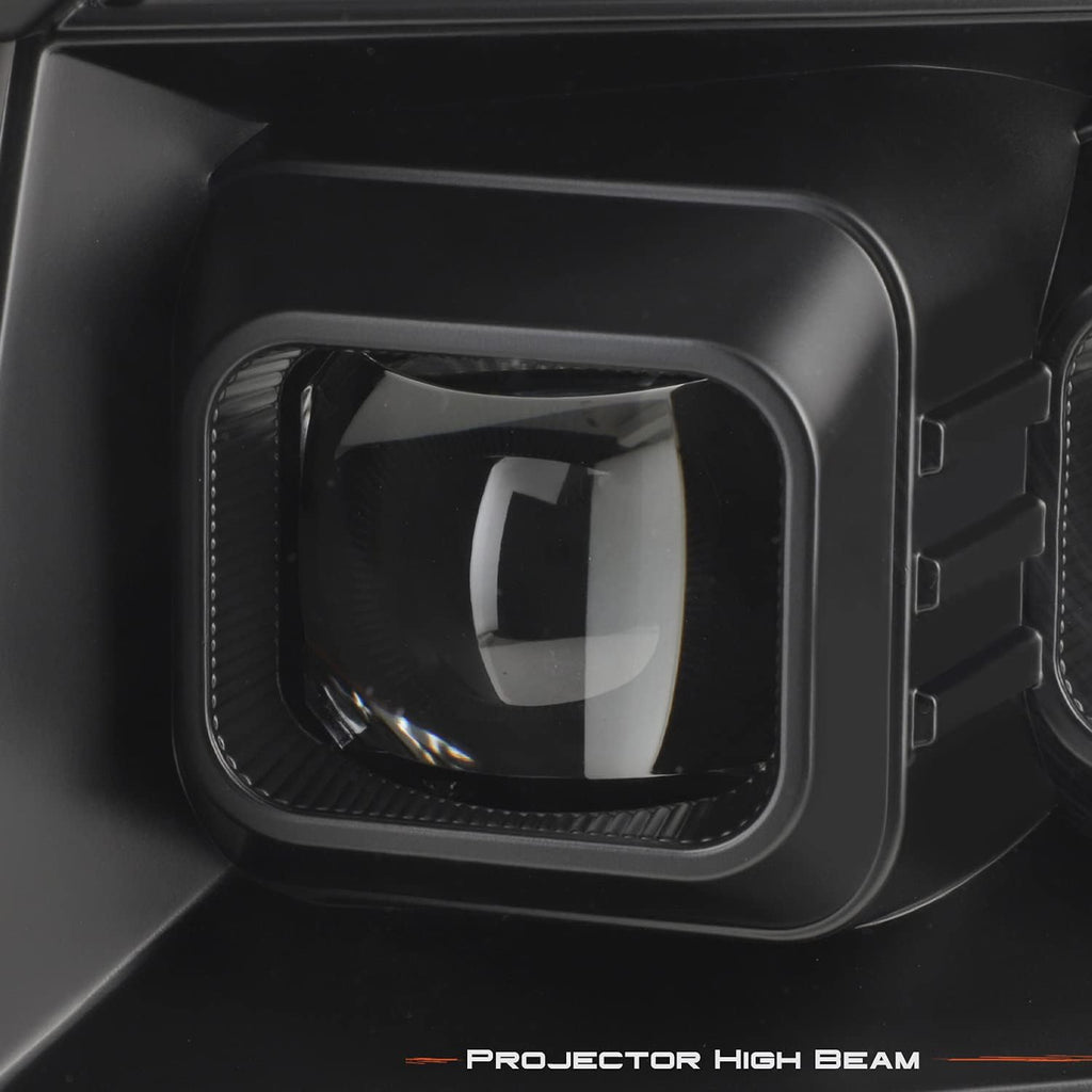 Black Projector Beam Headlights Pair L45641