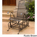 Rustic Brown Iron Glider X609