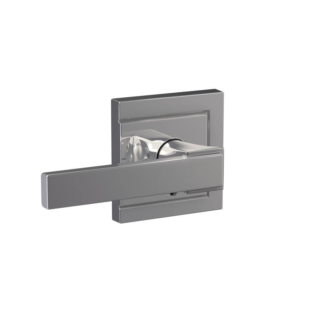 Bright Chrome Passage Door Lever Set T276