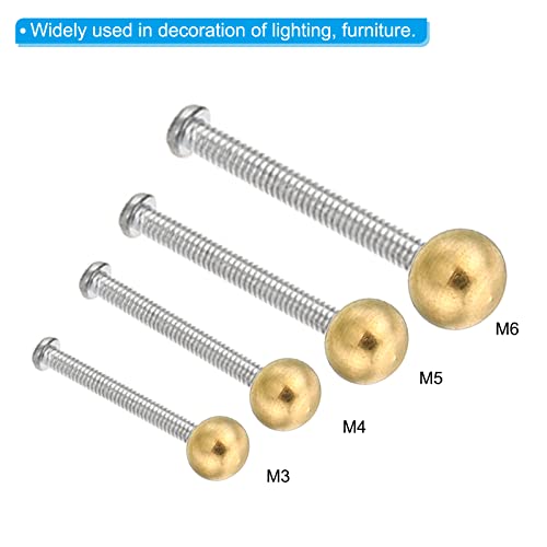 10 Pack Brass M3x0.5 Thread Cap Nuts F5066
