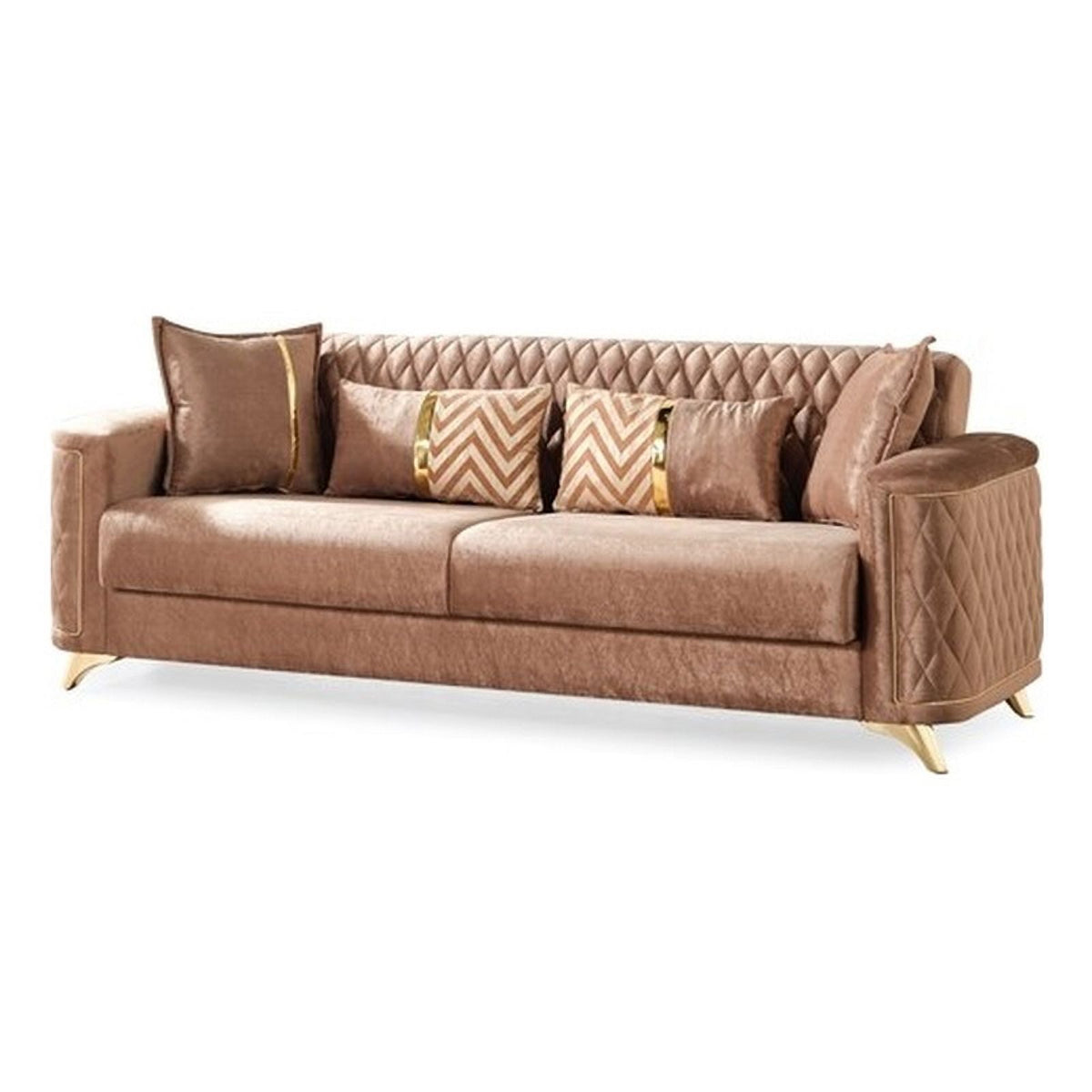 Copper Velvet Sofa P28065