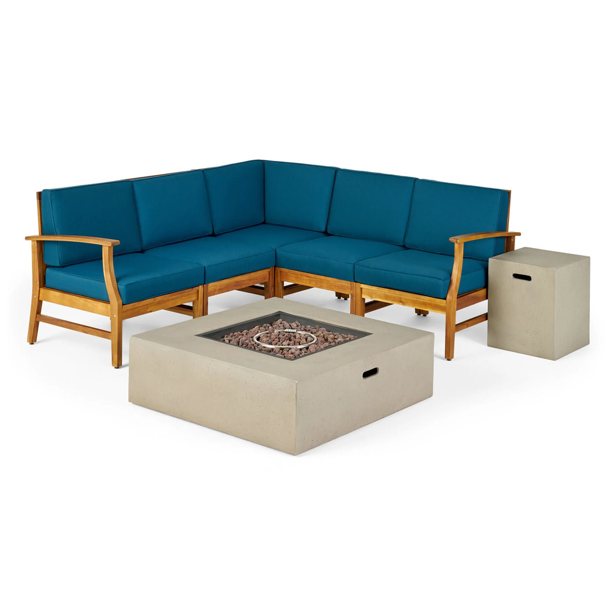 7-Piece Acacia Wood Outdoor Sofa Set U889