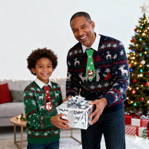 Multicolor Christmas Neckties H20436