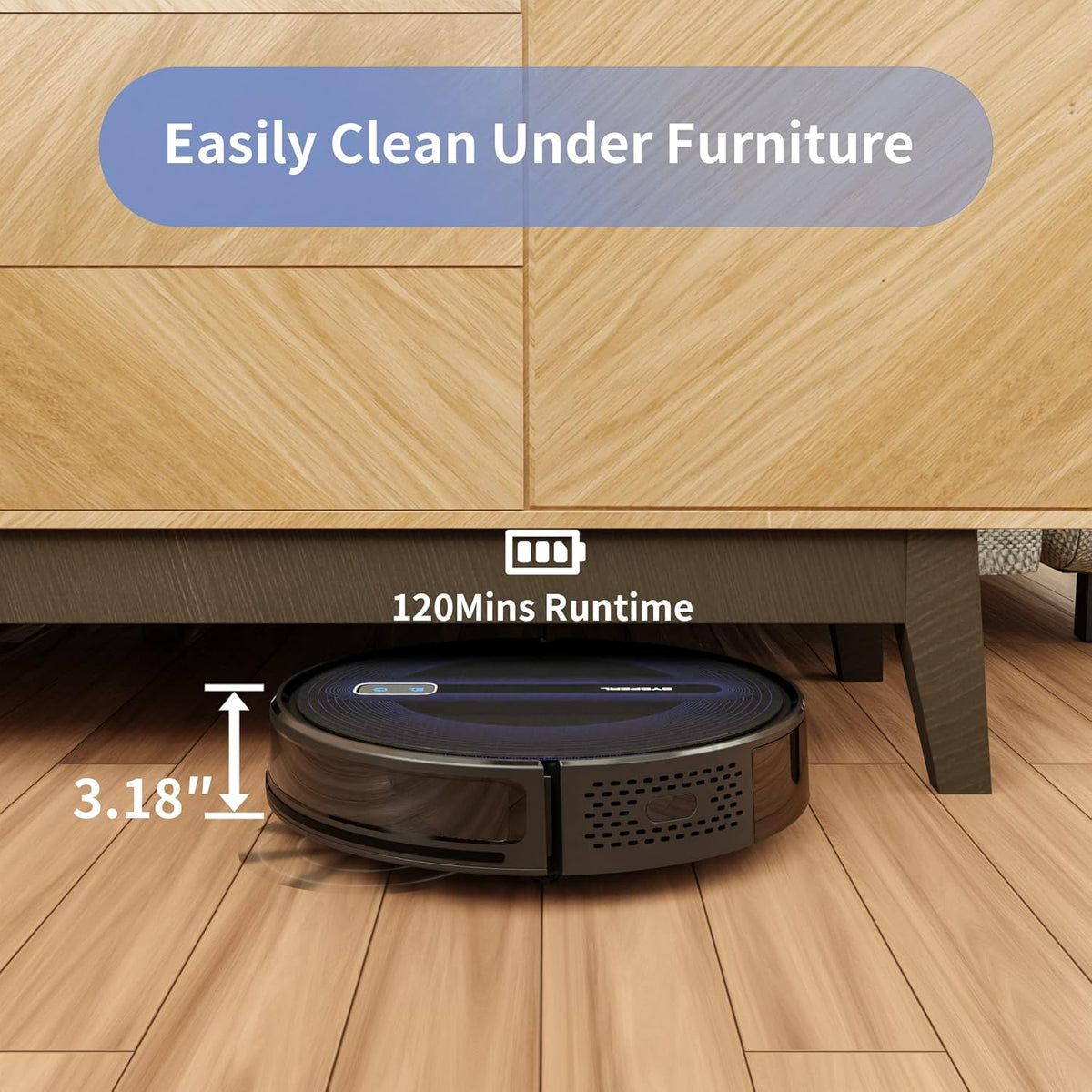 2600Pa Wi-Fi Robot Vacuum Cleaner with Carpet Detection U7964