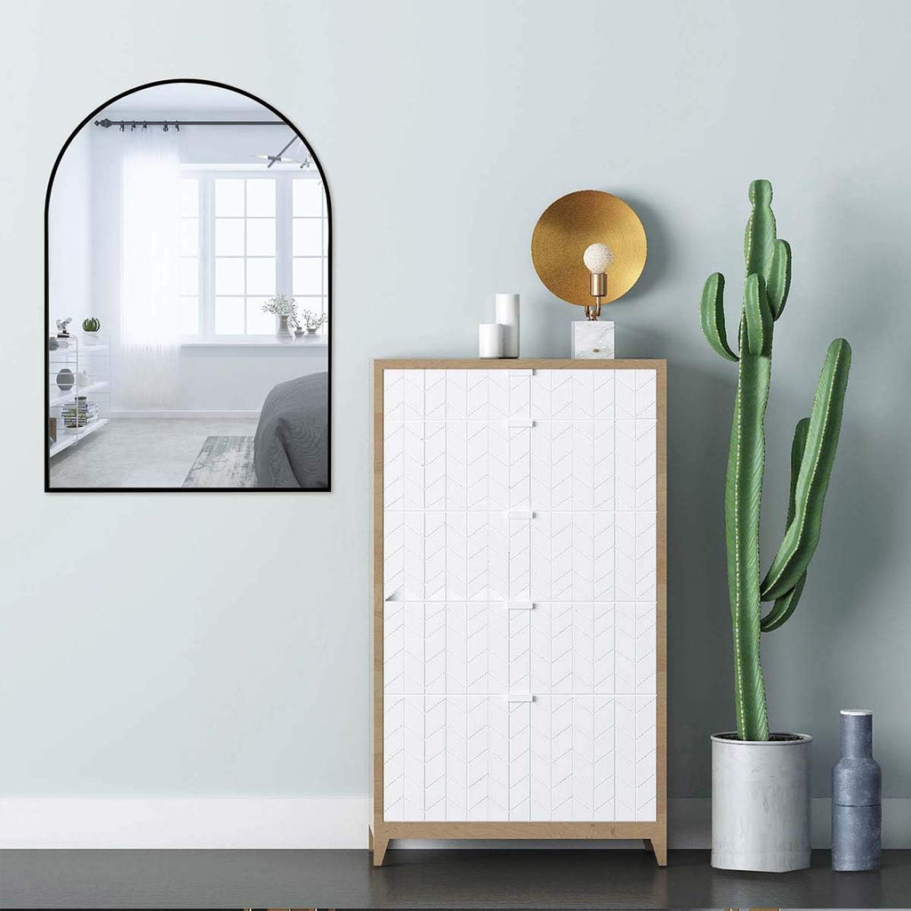 Black 24 x 36 Inch Wall Mounted Vanity Mirror H746