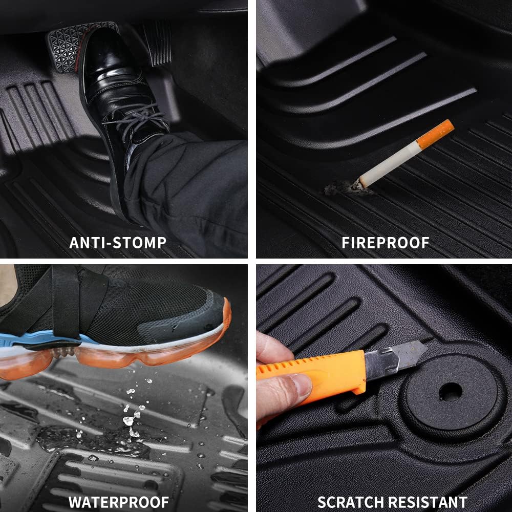 Black TPE All Weather Car Floor Liners Z214