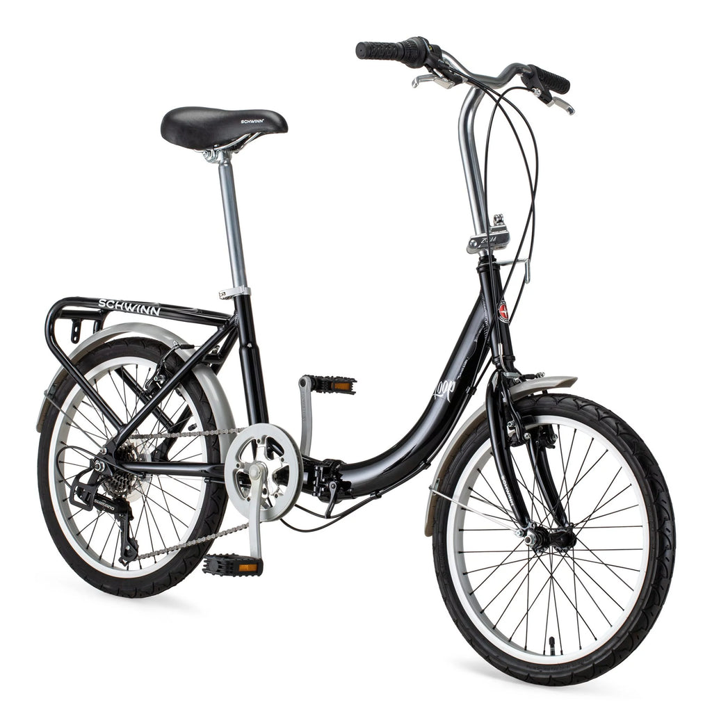 Folding Commuter Bike, 20-inch wheels, Black Z724572