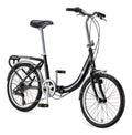 Folding Commuter Bike, 20-inch wheels, Black Z724572