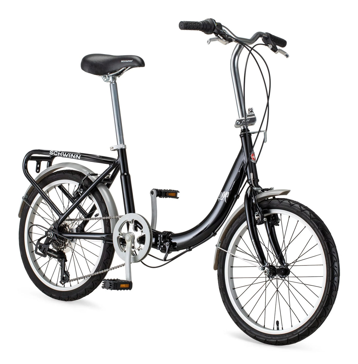 Folding Commuter Bike, 20-inch wheels, Black Z724572