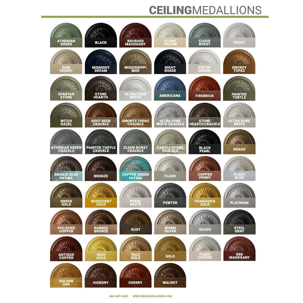 13 1/4x22OD x 1/2x22P Classic Ceiling Medallion V225