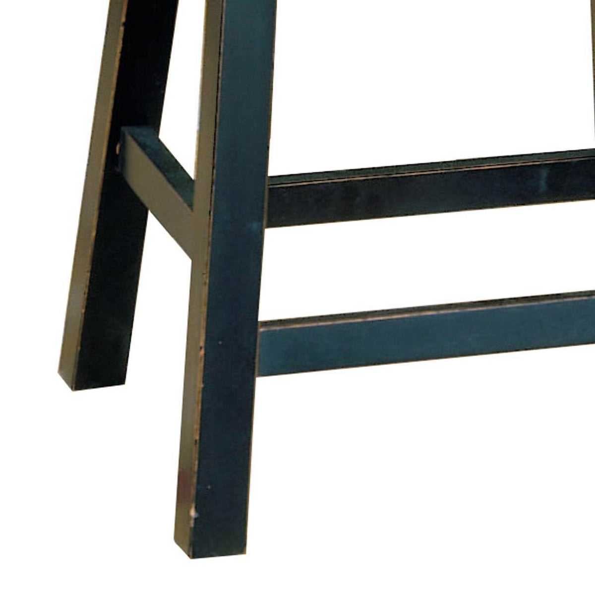 Black Wooden Counter Height Stool Set of 2 S2944
