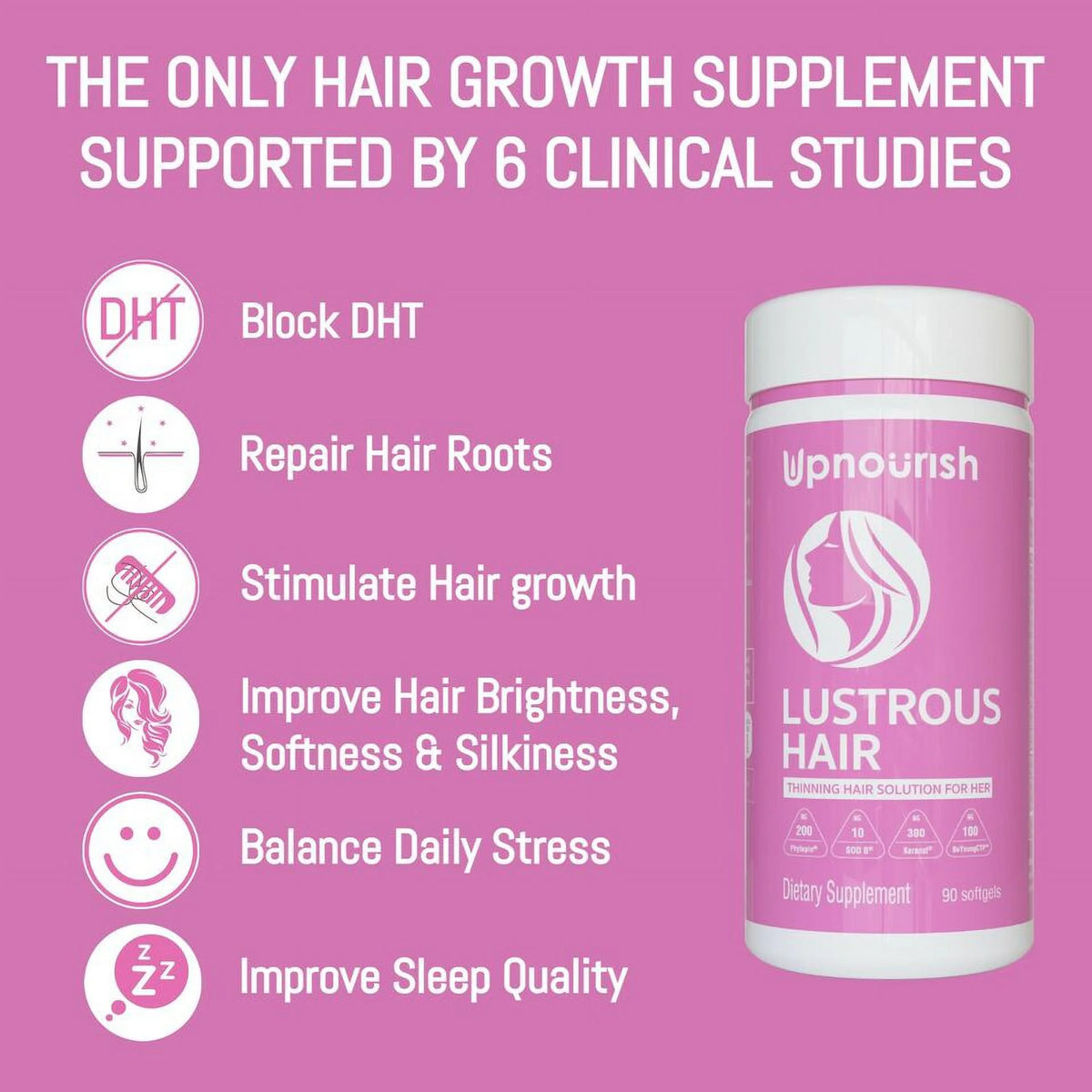 Hair Growth Vitamins 90 Softgel M846114