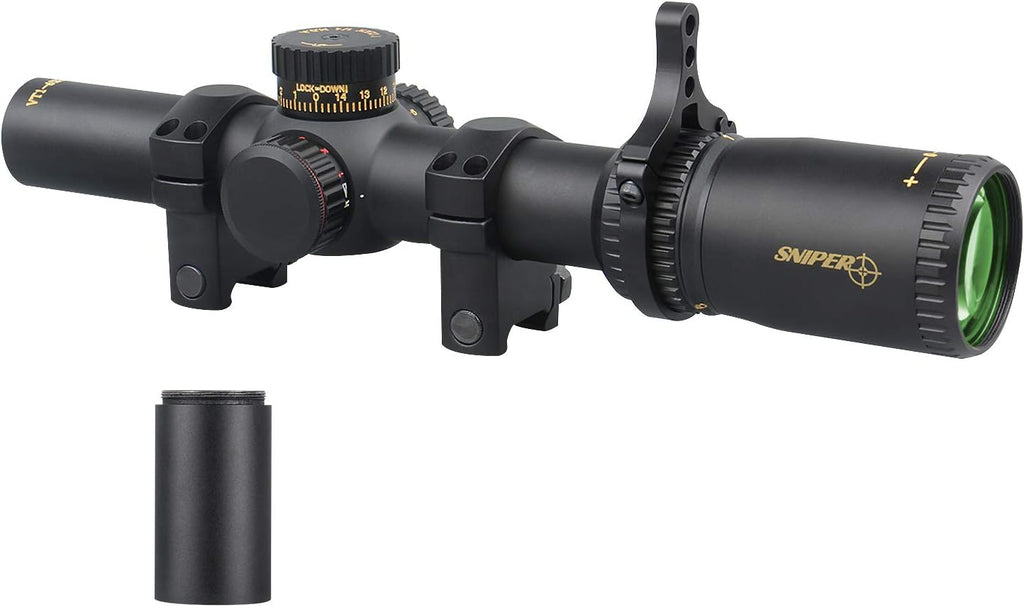 1-6X24 FFP Scope with Red/Green Illuminated Reticle and Scope Mount B10740