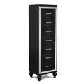 Black 7-Drawer Wood Lingerie Chest Q912265