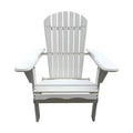 White Solid Wood Folding Adirondack Chair D58998