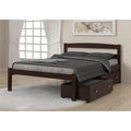 Full Size Bed with Dual Under Bed Drawers Q145