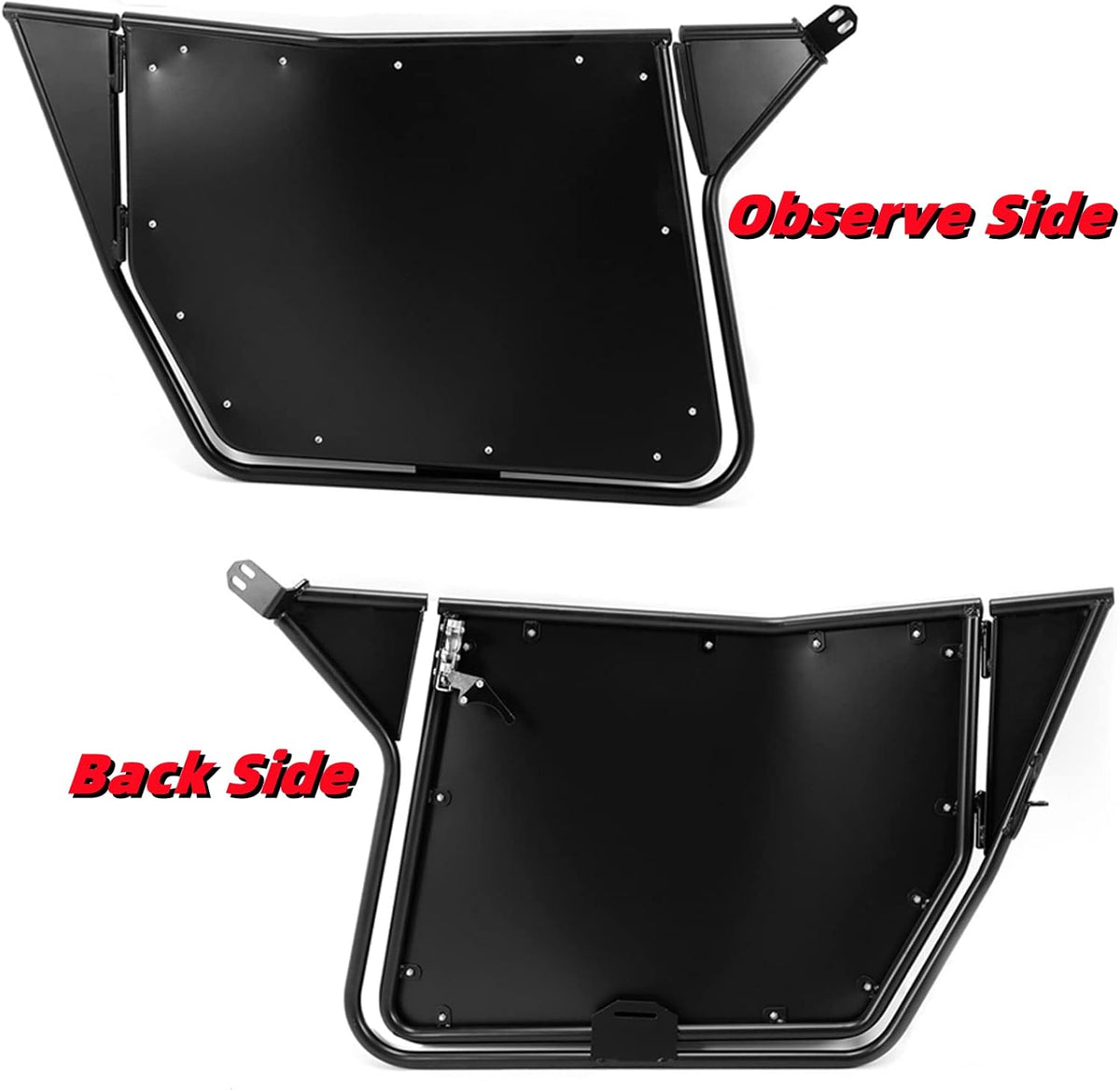 UTV Metal Doors with Automotive Style Latch, 2Pcs U3867