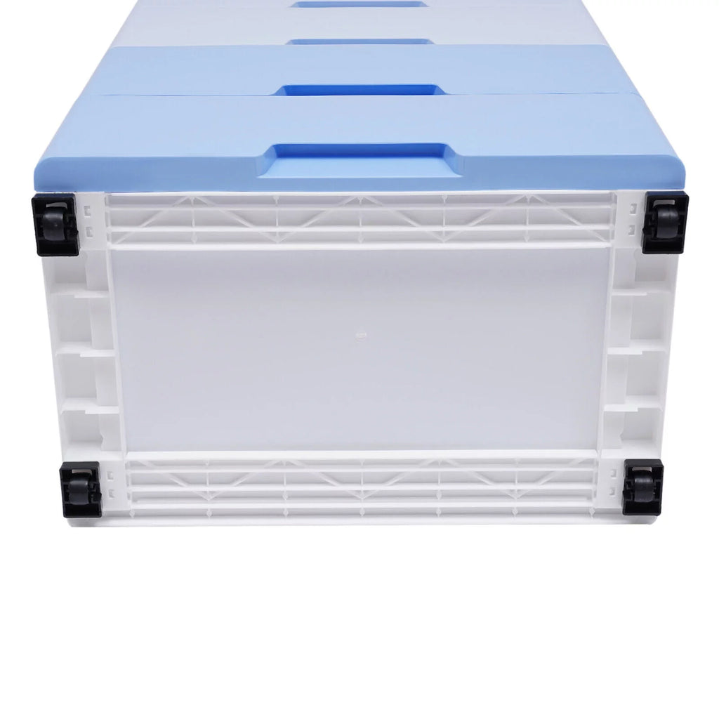 5 Plastic Drawers Dresser with Wheels Gradient Blue G8698