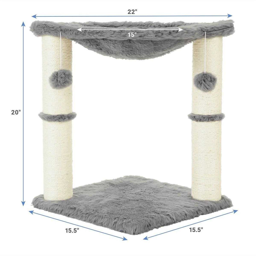 20-in Faux Fur Cat Tree T3935