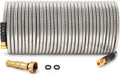 50 Feet 304 Stainless Steel Garden Hose with Brass Shut Off Valve, Pack of 2 N4252