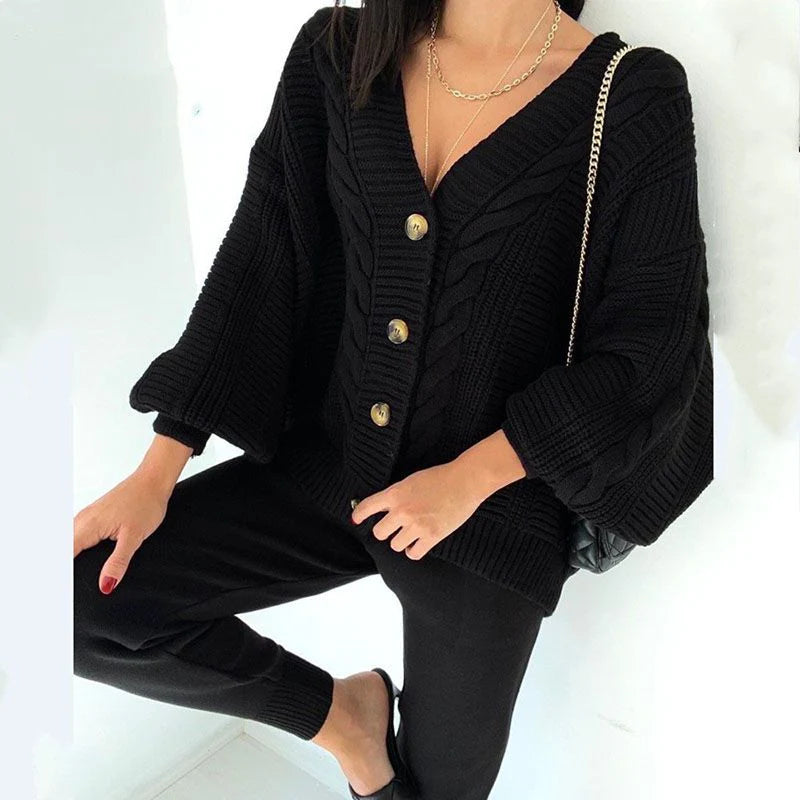 Chunky Knit Sweater and Pants Set F90803