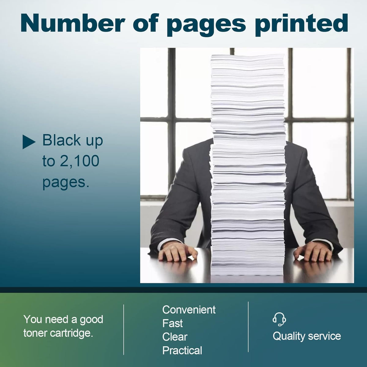 2 Pack Black Ink Cartridge for HP Printer P945