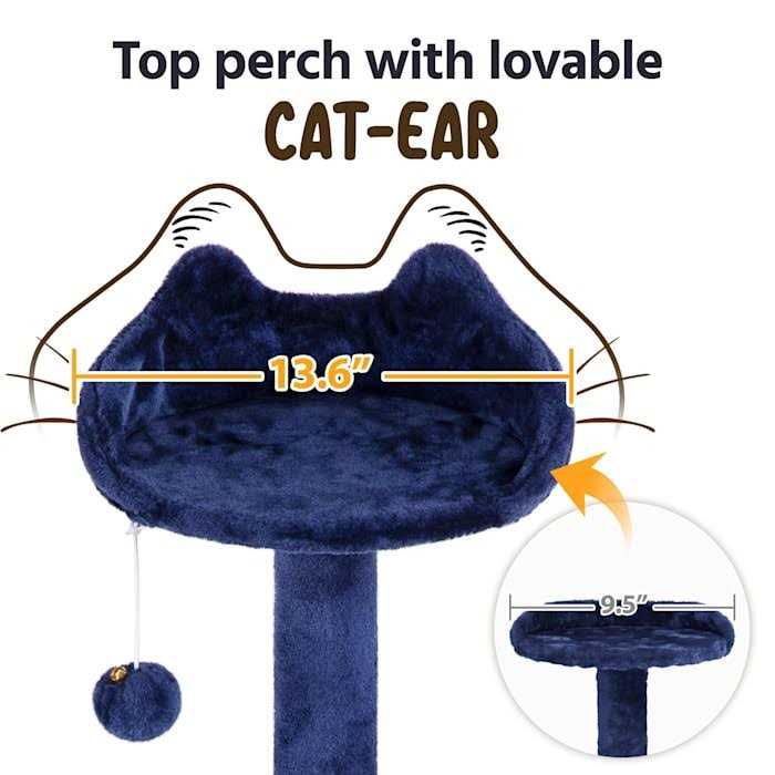 Plush Cat Tree with 2 Condos D415282