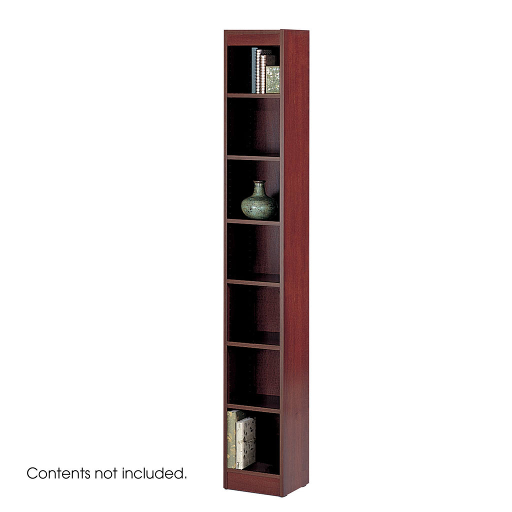 7-Shelf Veneer Bookcase Medium Oak F304