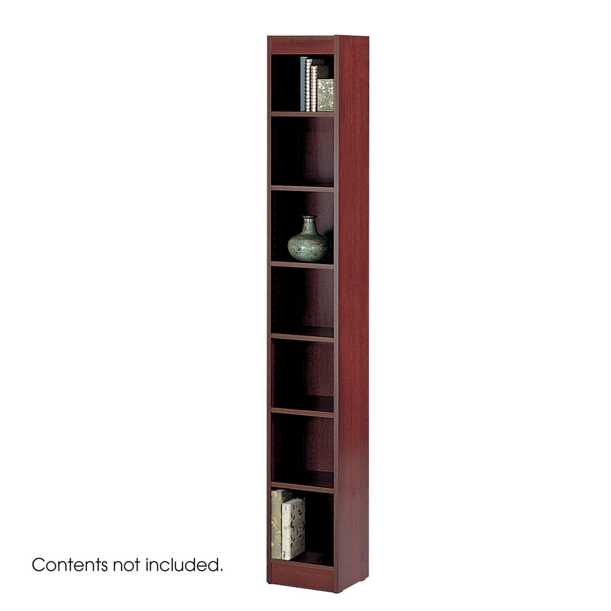 7-Shelf Veneer Bookcase Medium Oak F304
