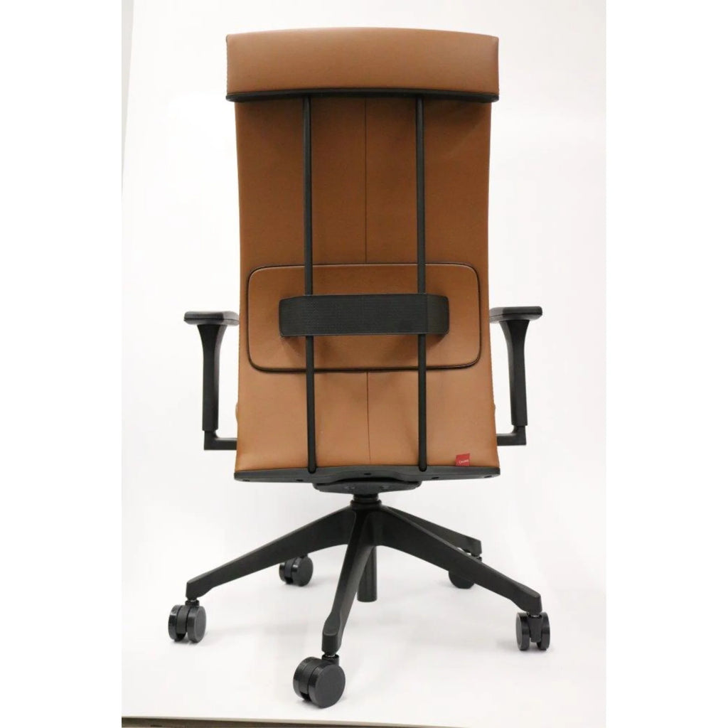 Camel Leather Office Chair J7365